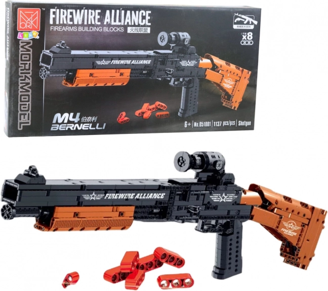Set di costruzione carabina M4 BERNELLI con funzione di tiro – 1137 pezzi