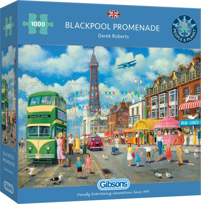 Gibsons Blackpool Promenade 1000-Piece Puzzle