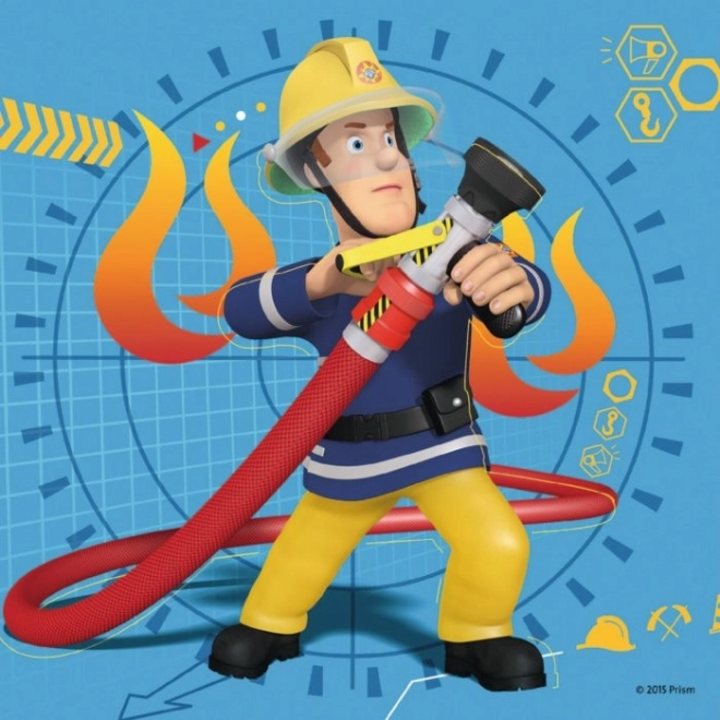 Fireman Sam Puzzle Set 3in1