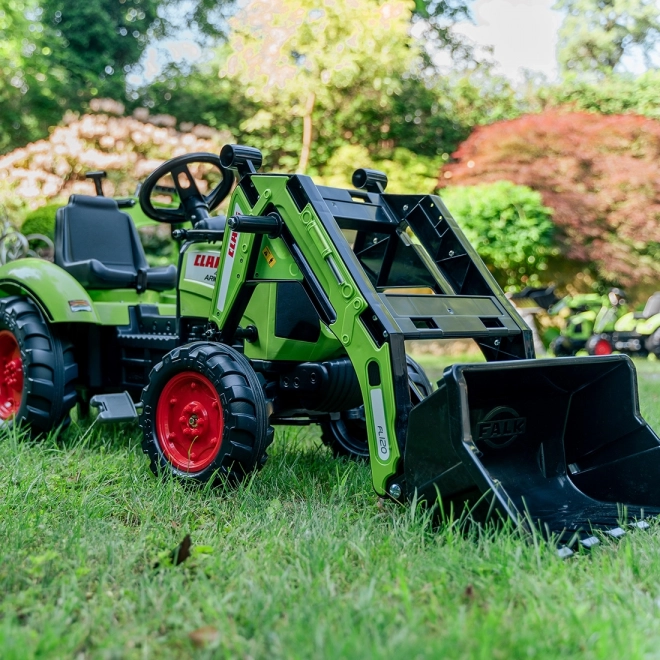 Pedal Tractor Claas Arion 430 green with front and rear scoop