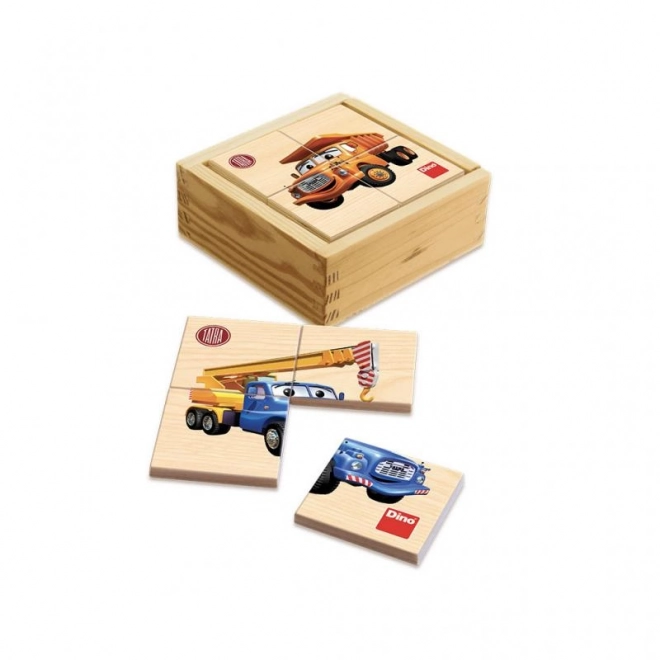 Wooden Tatra Trucks Puzzle Set