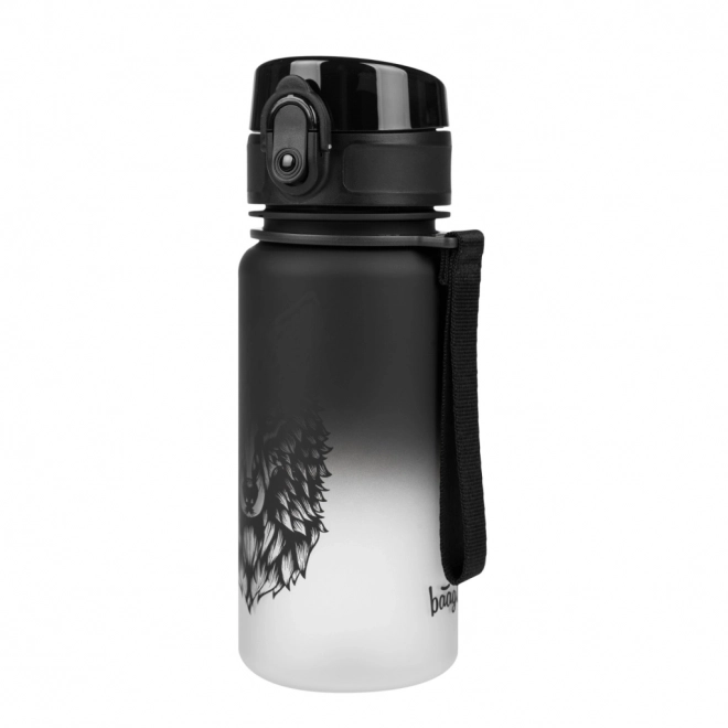 Baagl tritan water bottle with wolf gradient