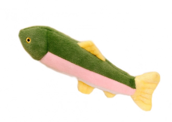 Colorful Plush Fish Toy with Squeaker 30cm