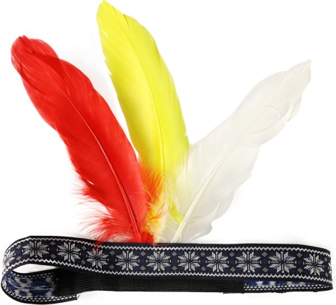 Indian Headband with Feathers for Adults