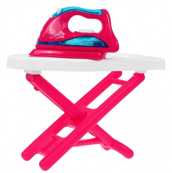 Interactive Children's Ironing Set with Steam Iron and Folding Board