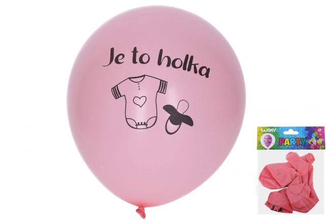 Inflatable Balloon 30 cm - It's a Girl Set