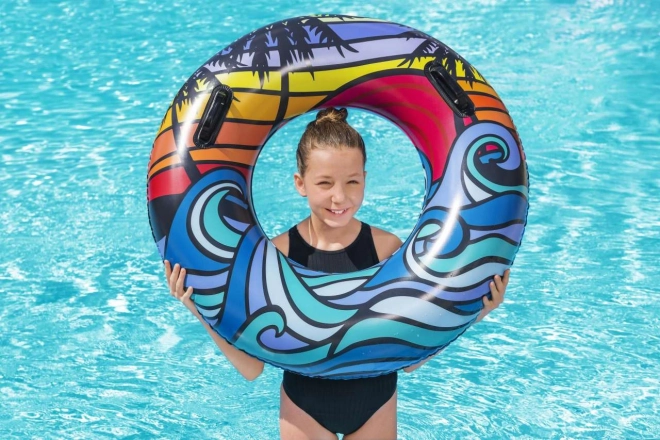 Bestway Castaway Swimming Ring Blue