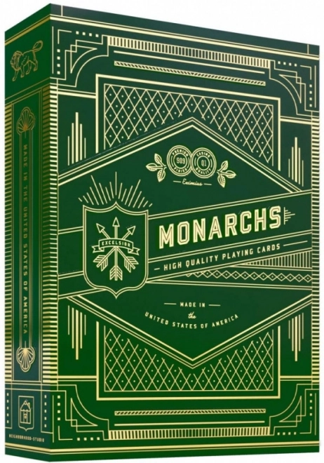 Monarchs Green Playing Cards