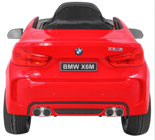 BMW X6M Electric Children's Car Red + Remote Control + EVA + Slow Start + Audio Panel + LED Indicator