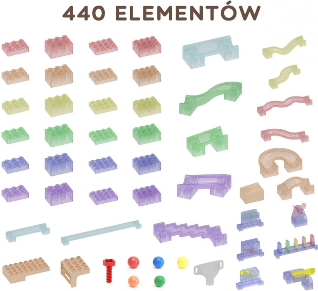 Masterkidz construction set ball track STEM Board 440 pieces