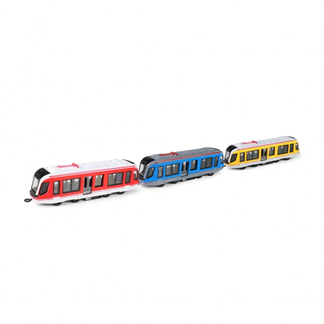 Metal Red Tram Toy