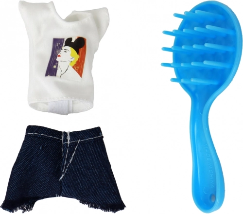 Complete set of outfits and accessories