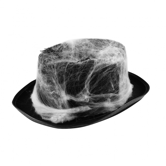 Halloween Cobweb Hat with Spiders