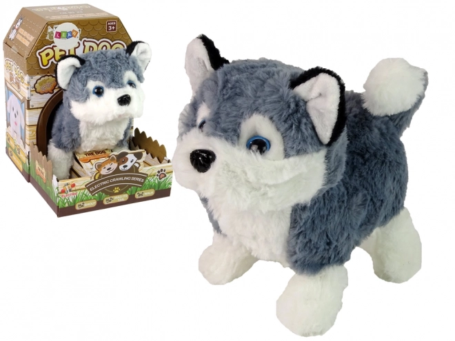 Interactive Husky Dog Plush Toy