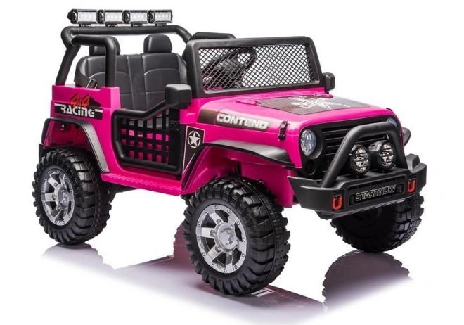 Pink Battery-Powered Ride-On Car