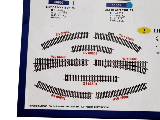 Starter HO Train Metal Tracks Curves and Turnout