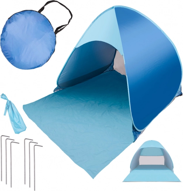Tenda da spiaggia autoportante blu