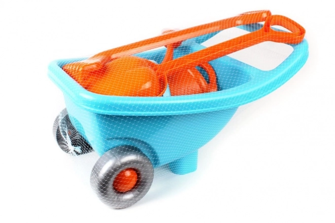 Blue Garden Wheelbarrow Set for Kids