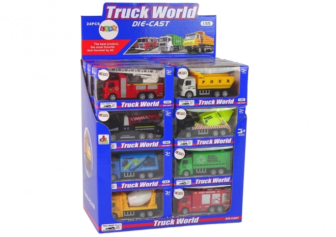 Friction Powered Toy Car Set