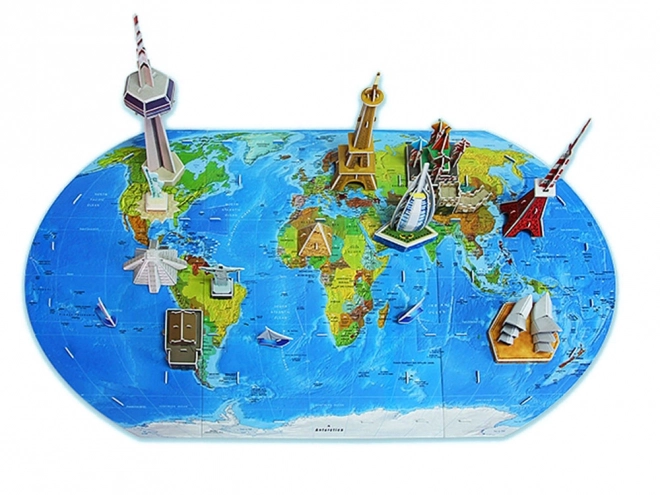 3D Puzzle Earth World Map