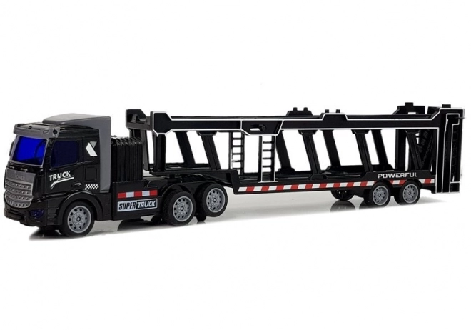 Large Remote Controlled Black Tow Truck with Light Effects