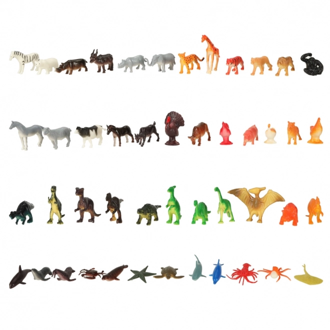 Animal Figures Set - Dinosaurs, Marine, Safari & Domestic