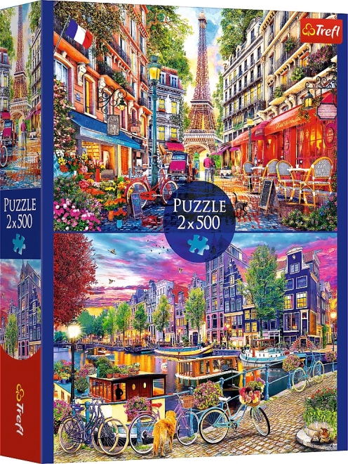 European Capitals 2x500 Piece Puzzle Set