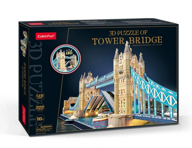 3D Puzzle Tower Bridge LED