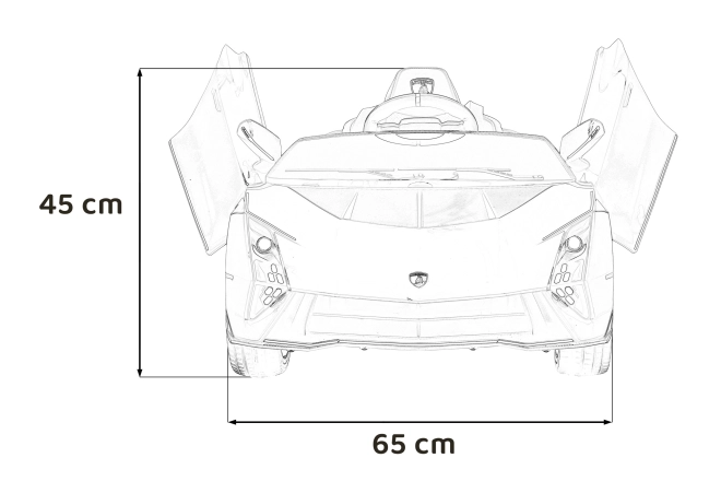 Pojazd Lamborghini Invencible biely