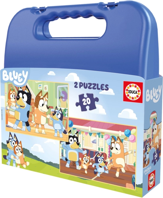Educa Puzzel in koffertje Bluey 2v1