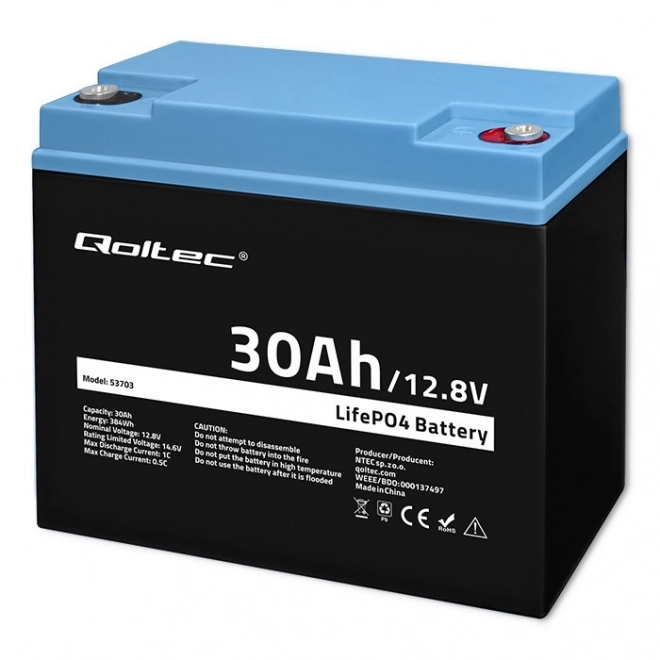 Akumulátor LiFePO4 12.8V 30Ah 384Wh