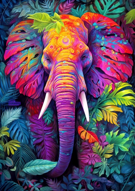 Enjoy puzzle camouflage elephant 1000 pieces