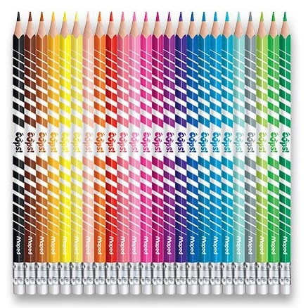 Color'Peps Erasable Triangular Colored Pencils 24 Pack