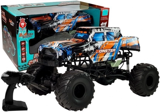 2.4G 4x4 dálkově ovládané terénní auto Orange 57cm