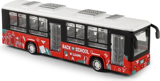 Autobus in metallo con porte apribili