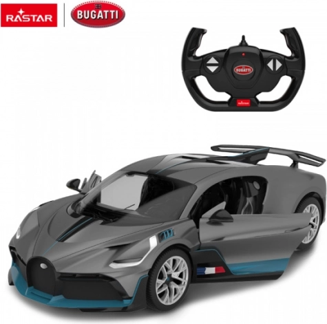 bugatti divo argento auto rc 1:14 con telecomando rastar