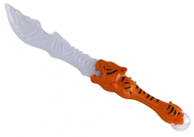 Light Sword with Tiger Handle in Orange