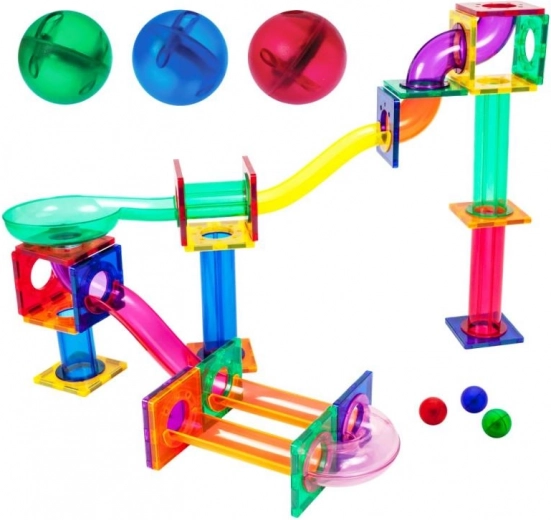 Płynna jazda kulek i efekt wizualny