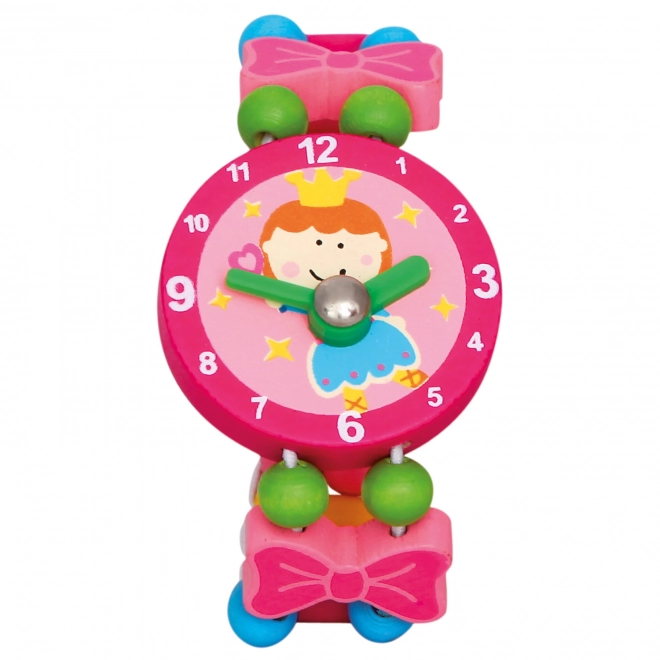 Fairy Pink Wooden Watch