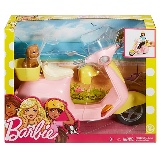 Barbie Scooter with Pet Companion