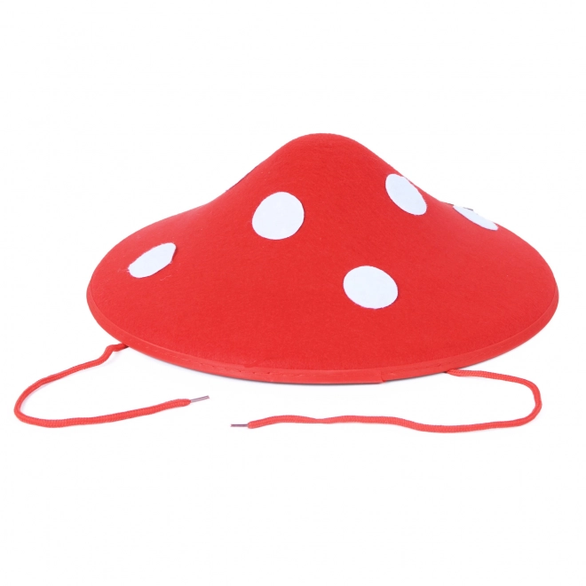 Children's Red Toadstool Felt Hat