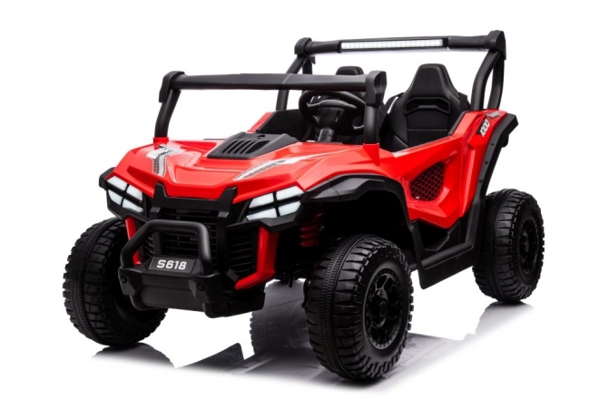 Red Battery Operated Ride-On Car 4x4