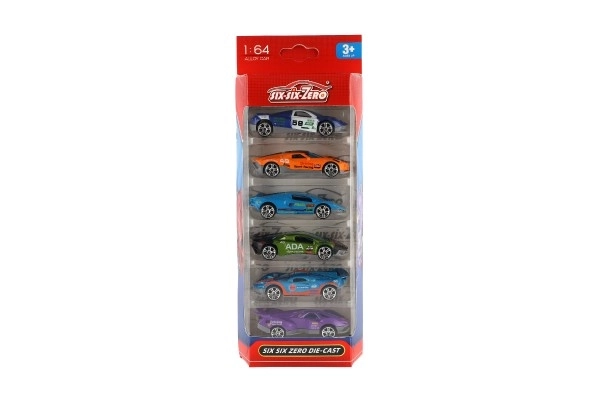 Toy Car Set 6 Pieces - Metal and Plastic Cars