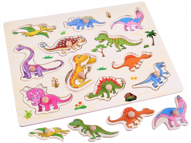 Wooden Dinosaur Puzzle Set