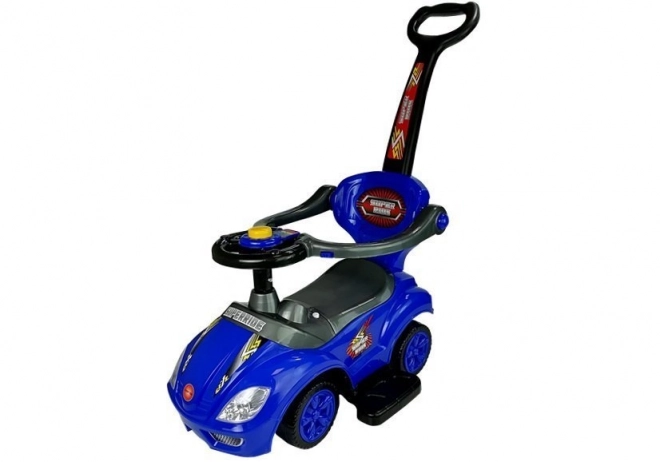 Mega Car 3v1 Push Ride Blue
