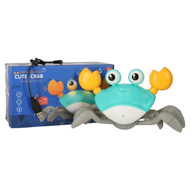 Interactive Crawling Crab Toy with Sound – Blue