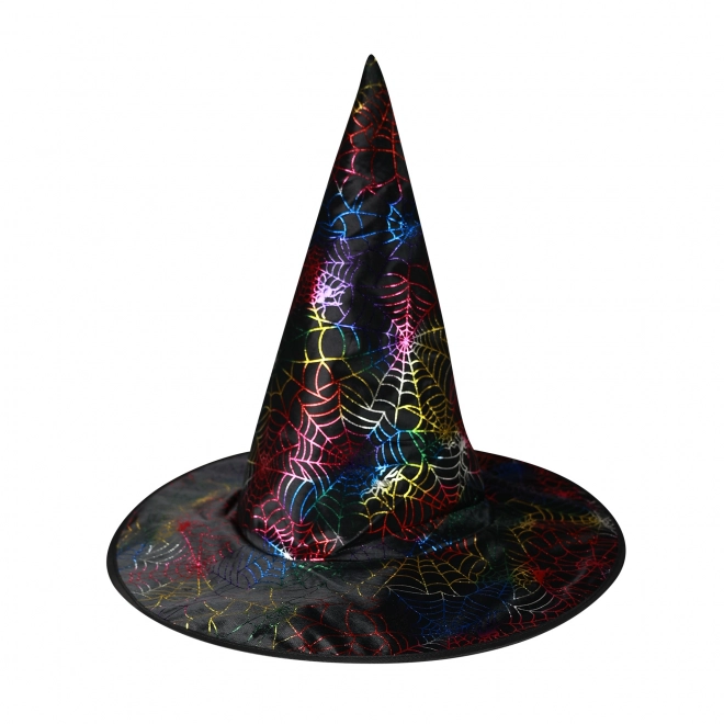 Witch Hat with Spider Web Design for Adults