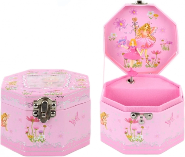 Točící se baletka s jemnou melodií