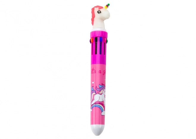 Multicolor Unicorn Automatic Pen