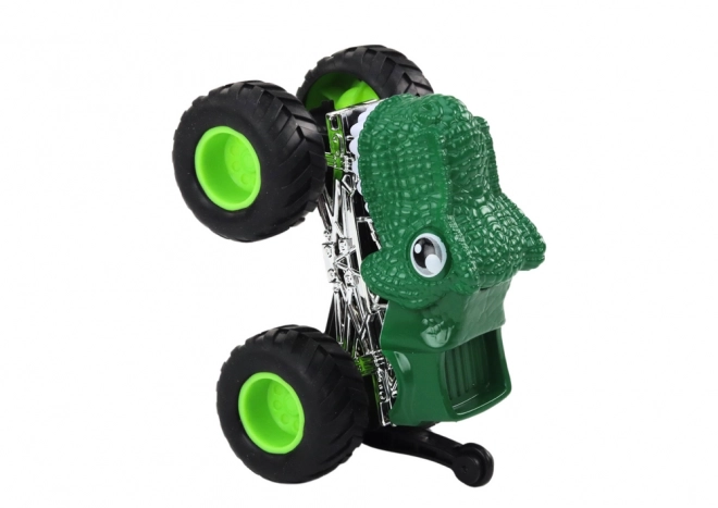 Green Dinosaur Off-Road Car with Large Rubber Wheels